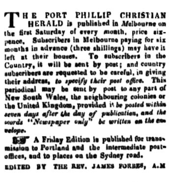 [Port Phillip Gazette and Settler's Journal]